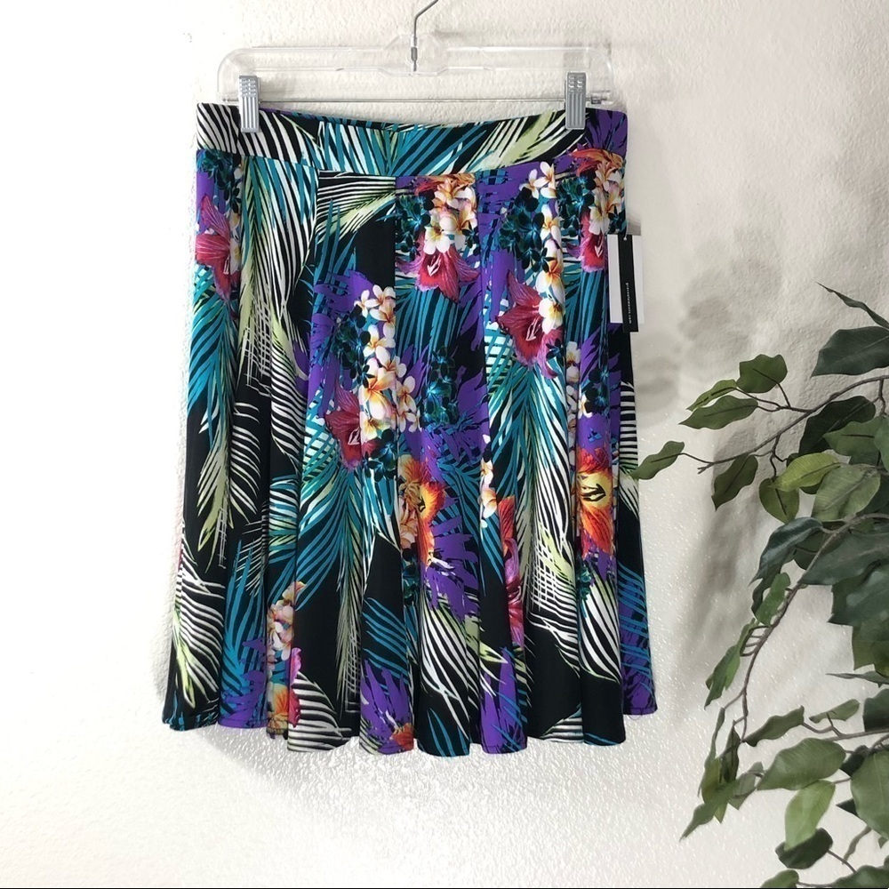 NWT Grace Elements Floral Skater Skirt